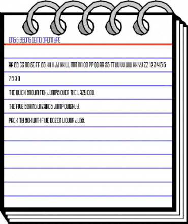 DNS Gibsons One Demo animated font preview DNS Gibsons One Demo animated font preview