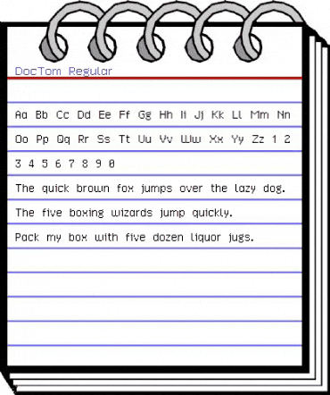 Doc.Tom Regular animated font preview Doc.Tom Regular animated font preview