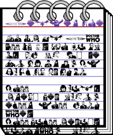 Doctor Who 2006 Regular animated font preview