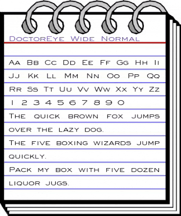 DoctorEye Wide Normal animated font preview DoctorEye Wide Normal animated font preview