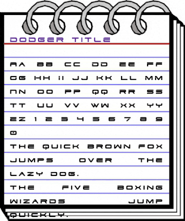 Dodger Title Regular animated font preview Dodger Title Regular animated font preview