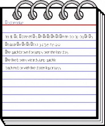 DodomaBlue Regular animated font preview DodomaBlue Regular animated font preview