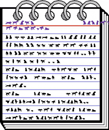 Dog30 Silhouette animated font preview Dog30 Silhouette animated font preview