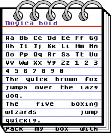 Dogica Bold animated font preview Dogica Bold animated font preview