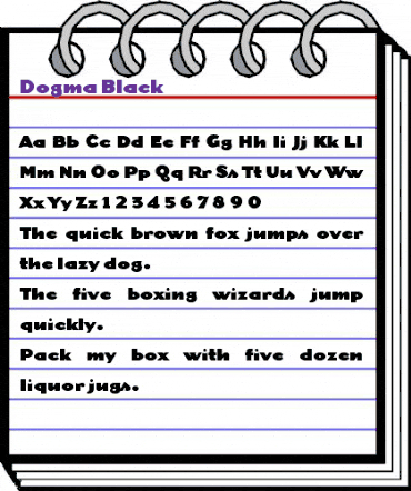 Dogma-Black Black animated font preview Dogma-Black Black animated font preview