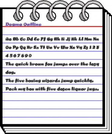 Dogma Outline Regular animated font preview Dogma Outline Regular animated font preview