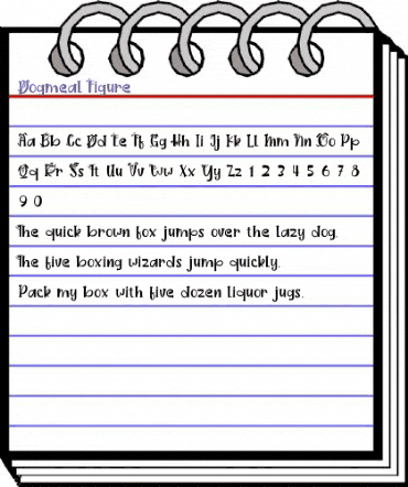 Dogmeal Figure Regular animated font preview