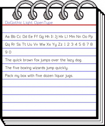 Do Gothic Light animated font preview Do Gothic Light animated font preview