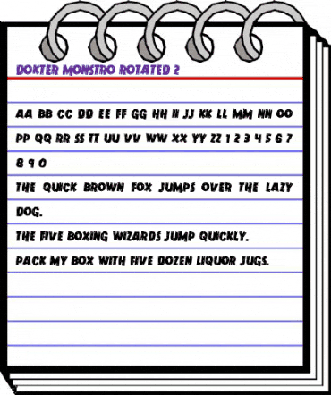 Dokter Monstro Rotated 2 Regular animated font preview Dokter Monstro Rotated 2 Regular animated font preview