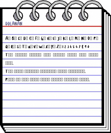 DOLANAN Regular animated font preview