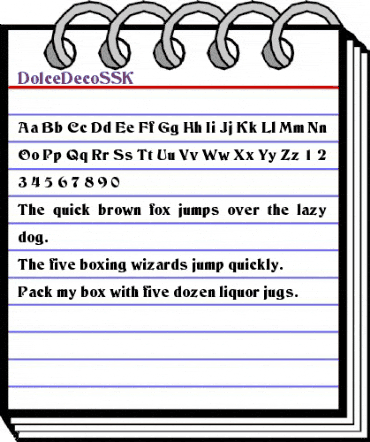 DolceDecoSSK Regular animated font preview DolceDecoSSK Regular animated font preview