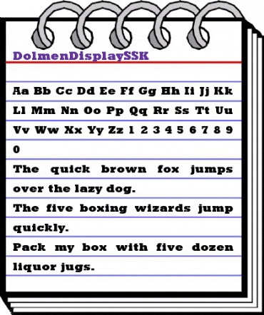 DolmenDisplaySSK Regular animated font preview DolmenDisplaySSK Regular animated font preview