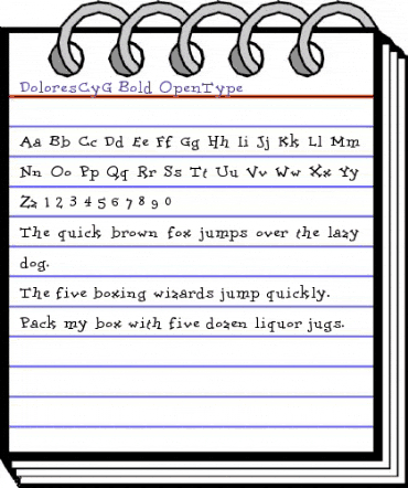 DoloresCyG Bold animated font preview DoloresCyG Bold animated font preview