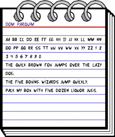 Dom Parquim Regular animated font preview Dom Parquim Regular animated font preview