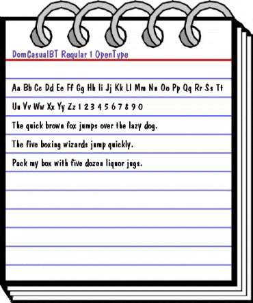 Dom Casual animated font preview Dom Casual animated font preview