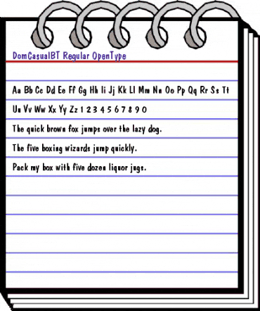 Dom Casual animated font preview Dom Casual animated font preview