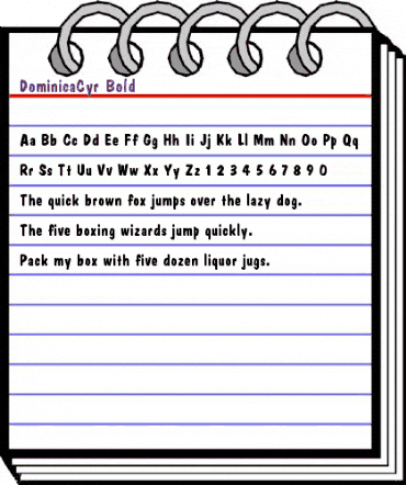 DominicaCyr Bold animated font preview DominicaCyr Bold animated font preview