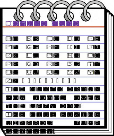 Domino flad Regular animated font preview Domino flad Regular animated font preview