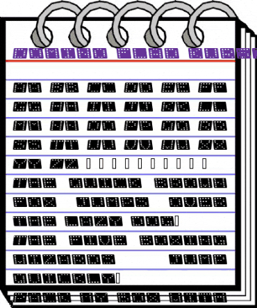 Domino flad kursiv Regular animated font preview Domino flad kursiv Regular animated font preview