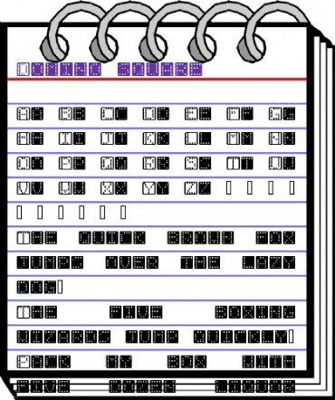 Domino square Regular animated font preview