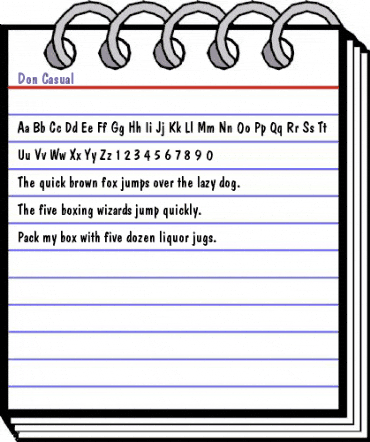 Don Casual Regular animated font preview Don Casual Regular animated font preview