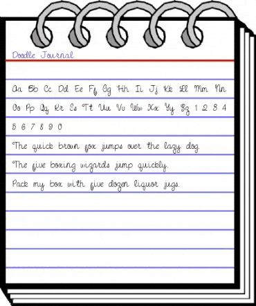Doodle Journal Regular animated font preview Doodle Journal Regular animated font preview