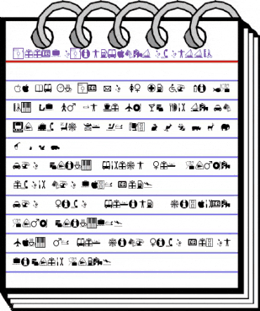 DoodleDingbatsSevenSSK Regular animated font preview