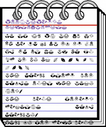 DoodleDings 2 RetroFlowers Regular animated font preview DoodleDings 2 RetroFlowers Regular animated font preview