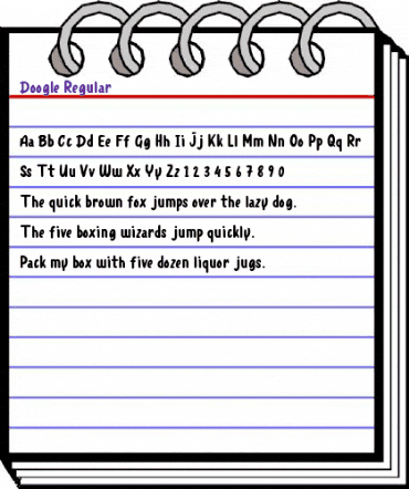 Doogle Regular animated font preview Doogle Regular animated font preview