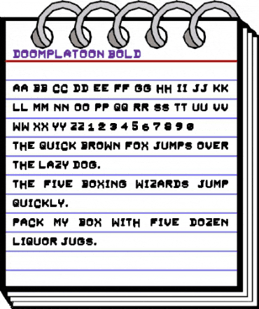 DoomPlatoon Bold animated font preview DoomPlatoon Bold animated font preview