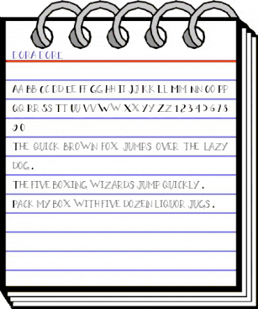 dora dore Regular animated font preview dora dore Regular animated font preview