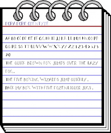 dora dore Regular animated font preview dora dore Regular animated font preview