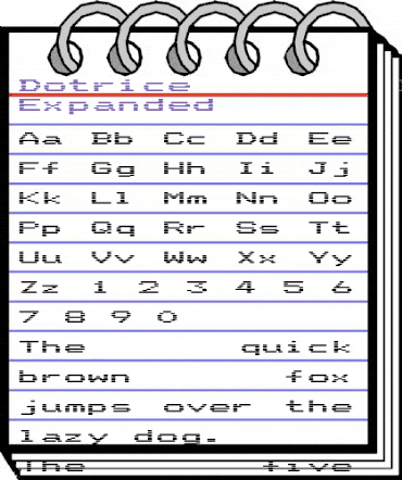 Dotrice Expanded Bold animated font preview Dotrice Expanded Bold animated font preview