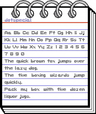 dotspecial Regular animated font preview dotspecial Regular animated font preview