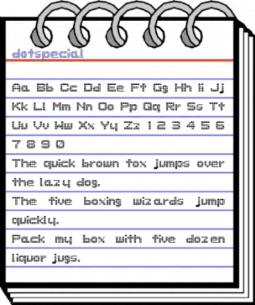dotspecial Regular animated font preview