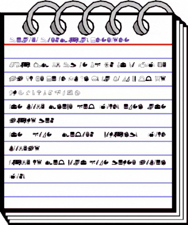 Dotuku Dingbats Regular animated font preview Dotuku Dingbats Regular animated font preview