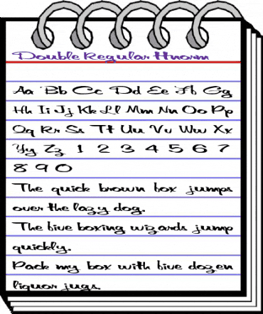 Double Regular animated font preview Double Regular animated font preview