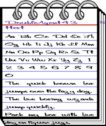 DoubleAgent43 Regular animated font preview DoubleAgent43 Regular animated font preview