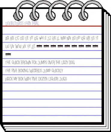 DoubleBass Thin Regular animated font preview DoubleBass Thin Regular animated font preview