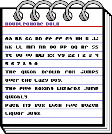DoubleOhOne Bold animated font preview DoubleOhOne Bold animated font preview