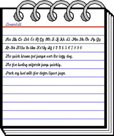 Downhill Regular animated font preview Downhill Regular animated font preview