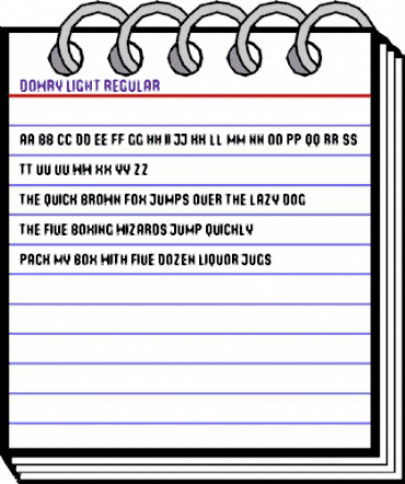 Dowry Light Regular animated font preview Dowry Light Regular animated font preview