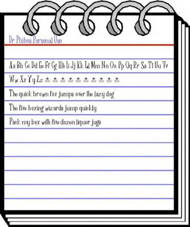 Dr Phibes Regular animated font preview Dr Phibes Regular animated font preview