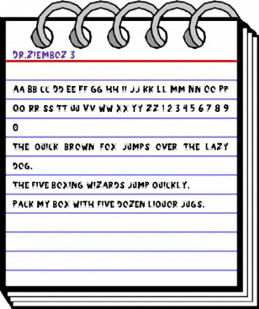 Dr.Ziemboz 3 Regular animated font preview Dr.Ziemboz 3 Regular animated font preview