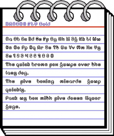 DRAGON FLY Bold animated font preview DRAGON FLY Bold animated font preview
