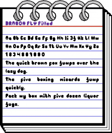 DRAGON FLY-Filled Regular animated font preview DRAGON FLY-Filled Regular animated font preview