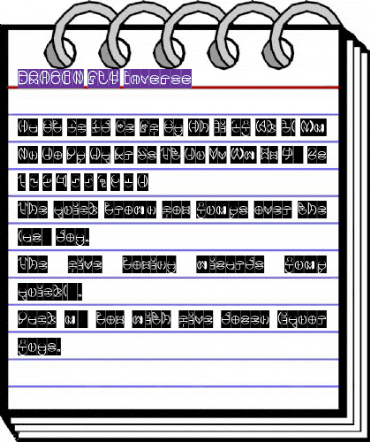 DRAGON FLY-Inverse Regular animated font preview DRAGON FLY-Inverse Regular animated font preview