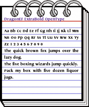 DragonEF ExtraBold animated font preview