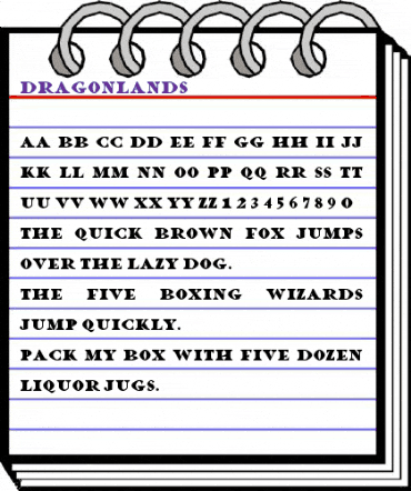 Dragonlands Regular animated font preview Dragonlands Regular animated font preview