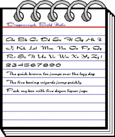 Dragonwyck Bold Italic animated font preview Dragonwyck Bold Italic animated font preview